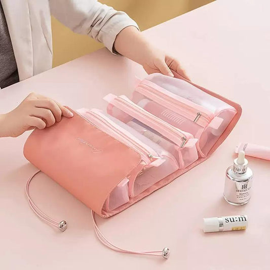 FLYNGO Solid 7 Cms Cosmetic Pouch(Pink)