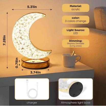 CRYSTAL MOON TABLE LAMP