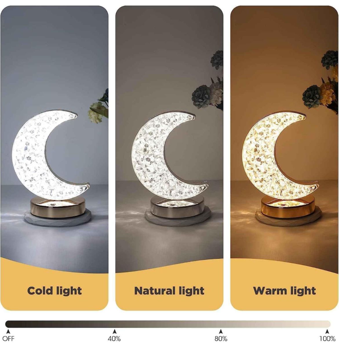 CRYSTAL MOON TABLE LAMP