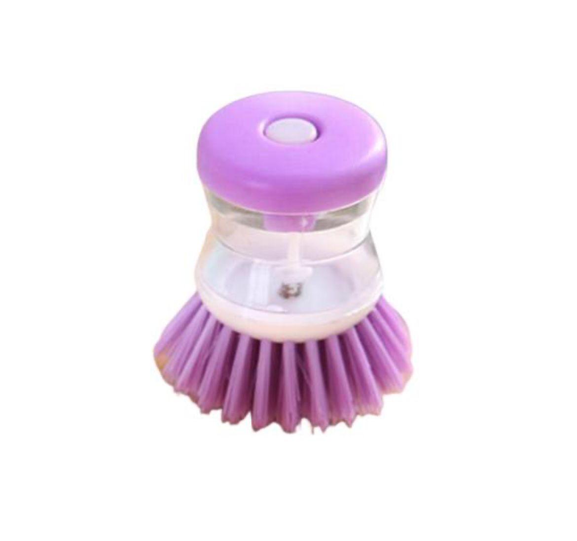 Set of 3 (MULTIPURPOSE) Plastic Dish/Washbasin/Sink Cleaning Brush with Liquid Soap Dispenser for Kitchen Use