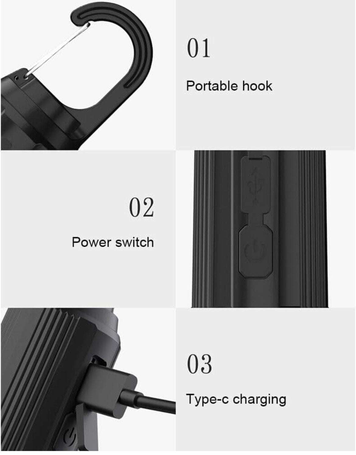 Rechargeable Camping Lights, Waterproof LED Bulb..