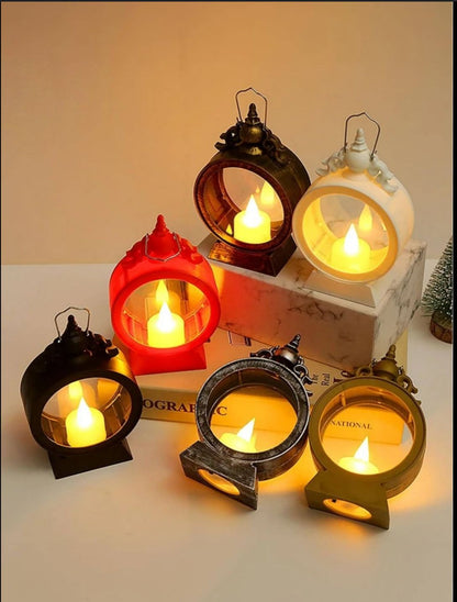 Portable Lantern Retro LED Decoration Long-Lasting Eco-Friendly Night Light for Home DECOR N Camping Holidays