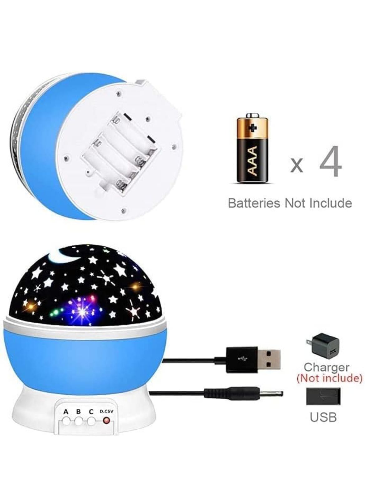 STAR MAKER DREAM ROTATING PROJECTION LAMP