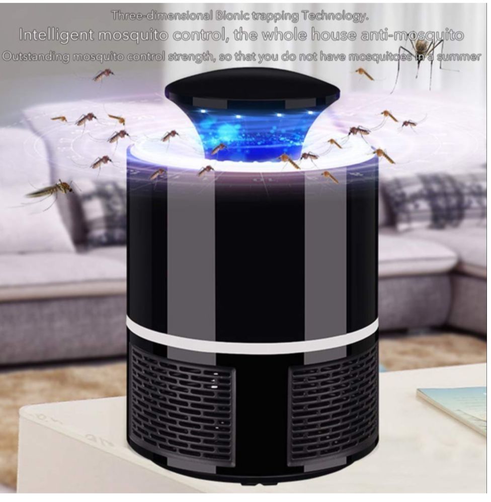 Household Mosquito Killer Lamp Inhalation Mosquito Lamp Electric Flies Zapper LED Lamp Strong Suction Fan USB Powered