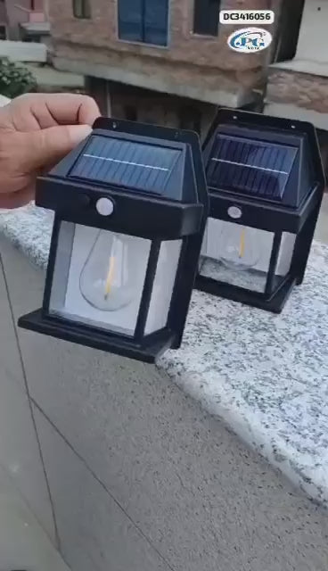 Solar Wall Lights Outdoor Motion Sensor Auto Chargeable Exterior LED Sconce Front Porch Security Lamps waterproof for Patio Garden.